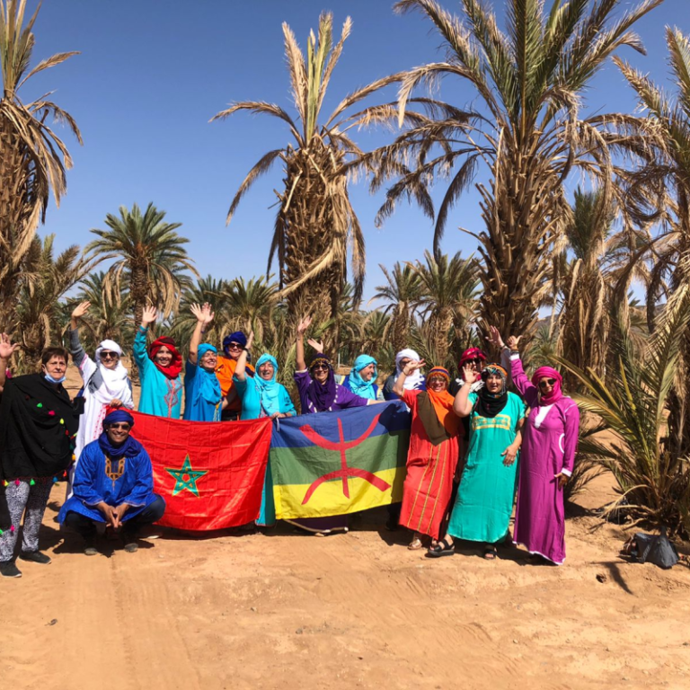 Grupo en vestimenta bereber